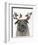 Pug With a Big Rack-Melissa Symons-Framed Art Print