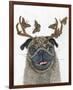 Pug With a Big Rack-Melissa Symons-Framed Art Print