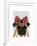 Pug with Red Spotty Bow on Head-Fab Funky-Framed Art Print