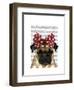 Pug with Red Spotty Bow on Head-Fab Funky-Framed Art Print