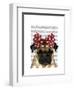 Pug with Red Spotty Bow on Head-Fab Funky-Framed Art Print