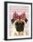 Pug with Red Spotty Bow On Head-Fab Funky-Framed Art Print
