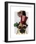 Pug with Steampunk Style Top Hat-Fab Funky-Framed Art Print