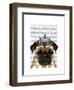 Pug with Tiara-Fab Funky-Framed Art Print