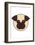 Pug-null-Framed Art Print