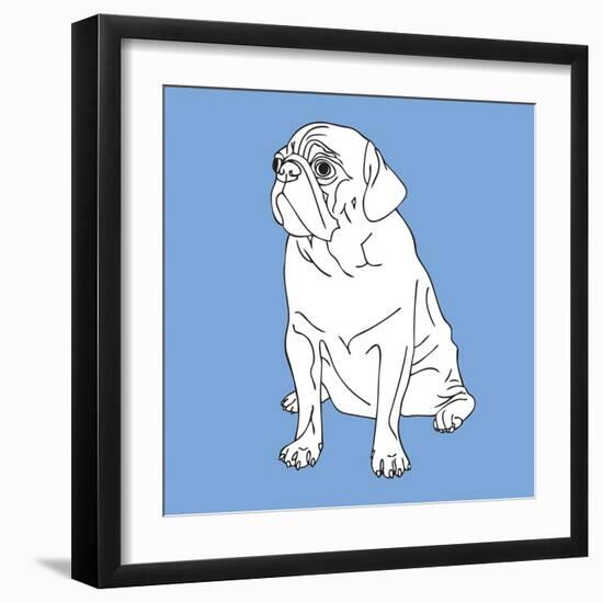 Pug-Anna Nyberg-Framed Art Print