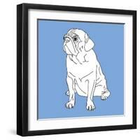 Pug-Anna Nyberg-Framed Art Print