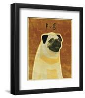 Pug-John W^ Golden-Framed Art Print