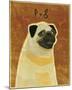 Pug-John W^ Golden-Mounted Art Print