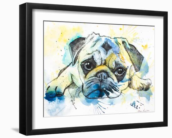 Pug-Allison Gray-Framed Art Print