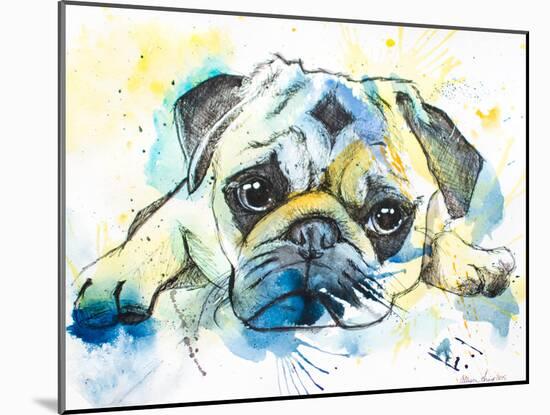 Pug-Allison Gray-Mounted Art Print