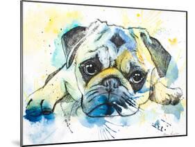 Pug-Allison Gray-Mounted Art Print