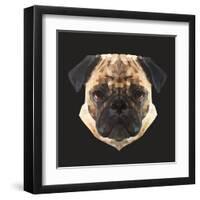 Pug-Lora Kroll-Framed Art Print