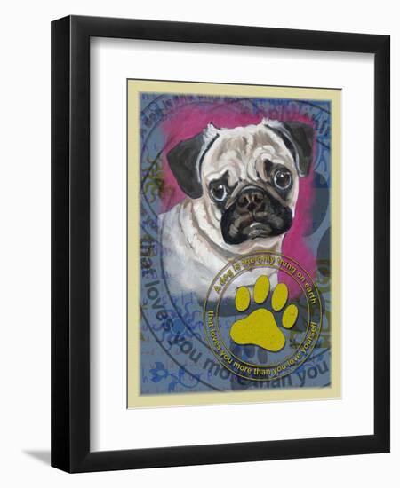 Pug-Cathy Cute-Framed Premium Giclee Print