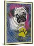 Pug-Cathy Cute-Mounted Premium Giclee Print