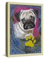 Pug-Cathy Cute-Stretched Canvas