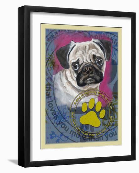 Pug-Cathy Cute-Framed Giclee Print