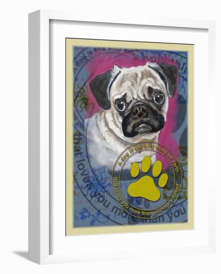 Pug-Cathy Cute-Framed Giclee Print