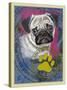 Pug-Cathy Cute-Stretched Canvas