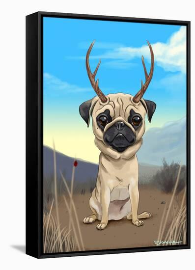 Pugalope-Brian Rubenacker-Framed Stretched Canvas