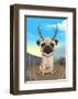 Pugalope-Brian Rubenacker-Framed Art Print