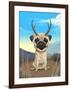 Pugalope-Brian Rubenacker-Framed Art Print