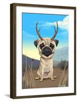 Pugalope-Brian Rubenacker-Framed Art Print