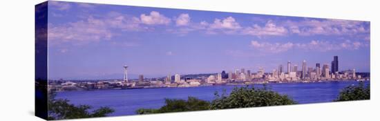 Puget Sound, City Skyline, Seattle, Washington State, USA-null-Stretched Canvas