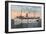 Puget Sound, Washington - SS Indianapolis Steamer View-Lantern Press-Framed Art Print