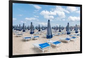 Puglia, Italy Beach Umbrellas-Richard Silver-Framed Photographic Print