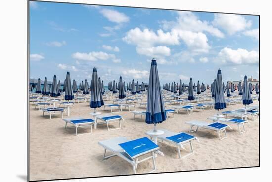 Puglia, Italy Beach Umbrellas-Richard Silver-Mounted Photographic Print