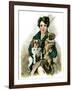 "Pugs in Lap,"November 9, 1929-Ellen Pyle-Framed Giclee Print