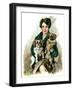 "Pugs in Lap,"November 9, 1929-Ellen Pyle-Framed Giclee Print