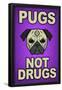 Pugs Not Drugs-null-Framed Poster