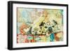 Pugs on a Chinese Print Sofa, 2000-Joan Thewsey-Framed Giclee Print