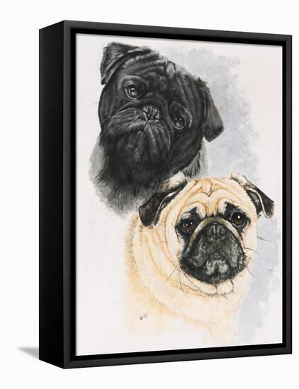 Pugs-Barbara Keith-Framed Stretched Canvas
