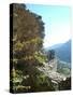 Puilaurens Castle Walls France-Marilyn Dunlap-Stretched Canvas