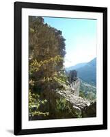 Puilaurens Castle Walls France-Marilyn Dunlap-Framed Art Print