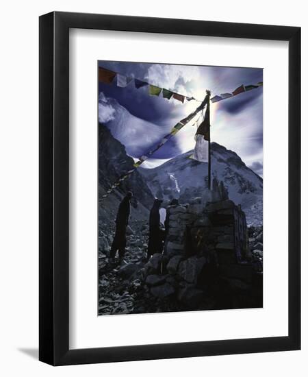 Puja Ceremony at Everest Base Camp-Michael Brown-Framed Photographic Print
