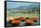 Puja Flowers Offering for the Ganges River in Rishikesh, India-mazzzur-Framed Stretched Canvas