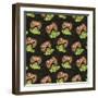 Puking Pumpkin Pattern-Lauren Ramer-Framed Giclee Print