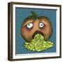 Puking Pumpkin-Lauren Ramer-Framed Giclee Print