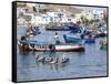 Pukusana (Pucusana) fishing village, Peru, South America-Peter Groenendijk-Framed Stretched Canvas