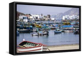 Pukusana (Pucusana) fishing village, Peru, South America-Peter Groenendijk-Framed Stretched Canvas