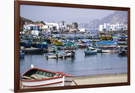 Pukusana (Pucusana) fishing village, Peru, South America-Peter Groenendijk-Framed Photographic Print