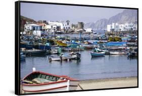 Pukusana (Pucusana) fishing village, Peru, South America-Peter Groenendijk-Framed Stretched Canvas