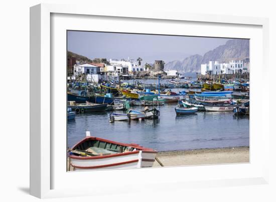 Pukusana (Pucusana) fishing village, Peru, South America-Peter Groenendijk-Framed Photographic Print