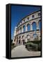 Pula Arena, Roman Amphitheater, constructed between 27 BC and 68 AD, Pula, Croatia, Europe-Richard Maschmeyer-Framed Stretched Canvas