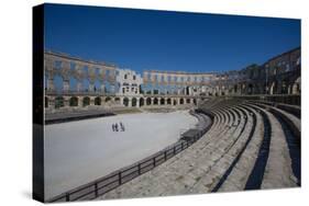 Pula Arena, Roman Amphitheater, constructed between 27 BC and 68 AD, Pula, Croatia, Europe-Richard Maschmeyer-Stretched Canvas