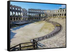 Pula, Istria County, Croatia. The Roman amphitheatre.-null-Framed Stretched Canvas